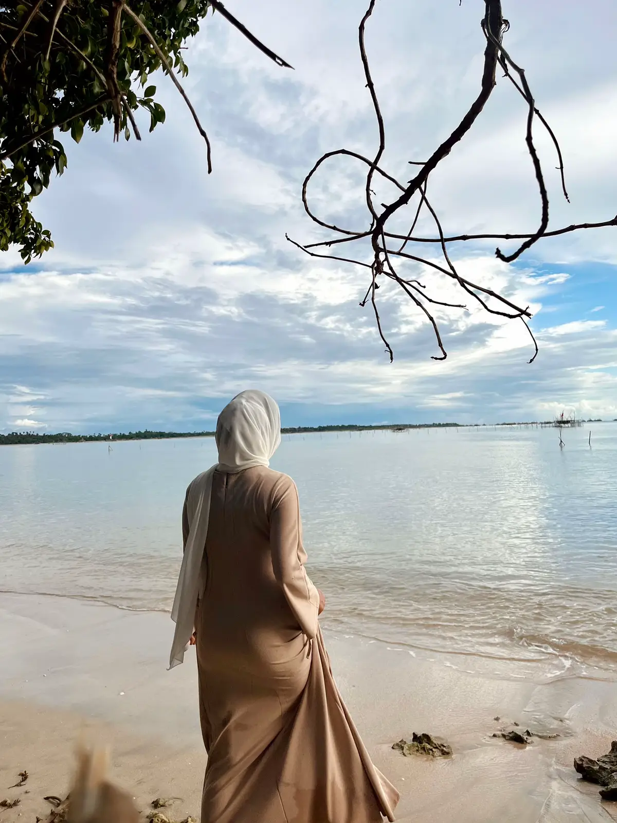🌊🐚🤍#pantai #beach 