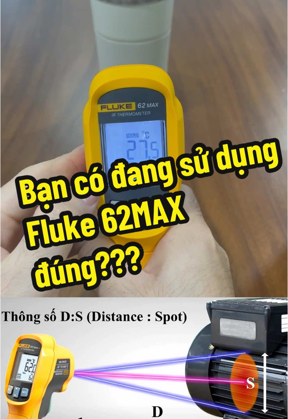 Sử dụng thế nào để tối ưu lợi ích của Fluke 62Max #teamunitek #fluketools #fluke62max #hdsd 