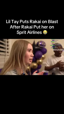 Lil Tay Puts Rakai on Blast After Rakai Put her on Sprit Airlines 😭❤️‍🔥 #rakai #kai #liltay #clip #clips #shorts #twitch #twitchstreamer #fyp #foryoupage #fypシ #viral 