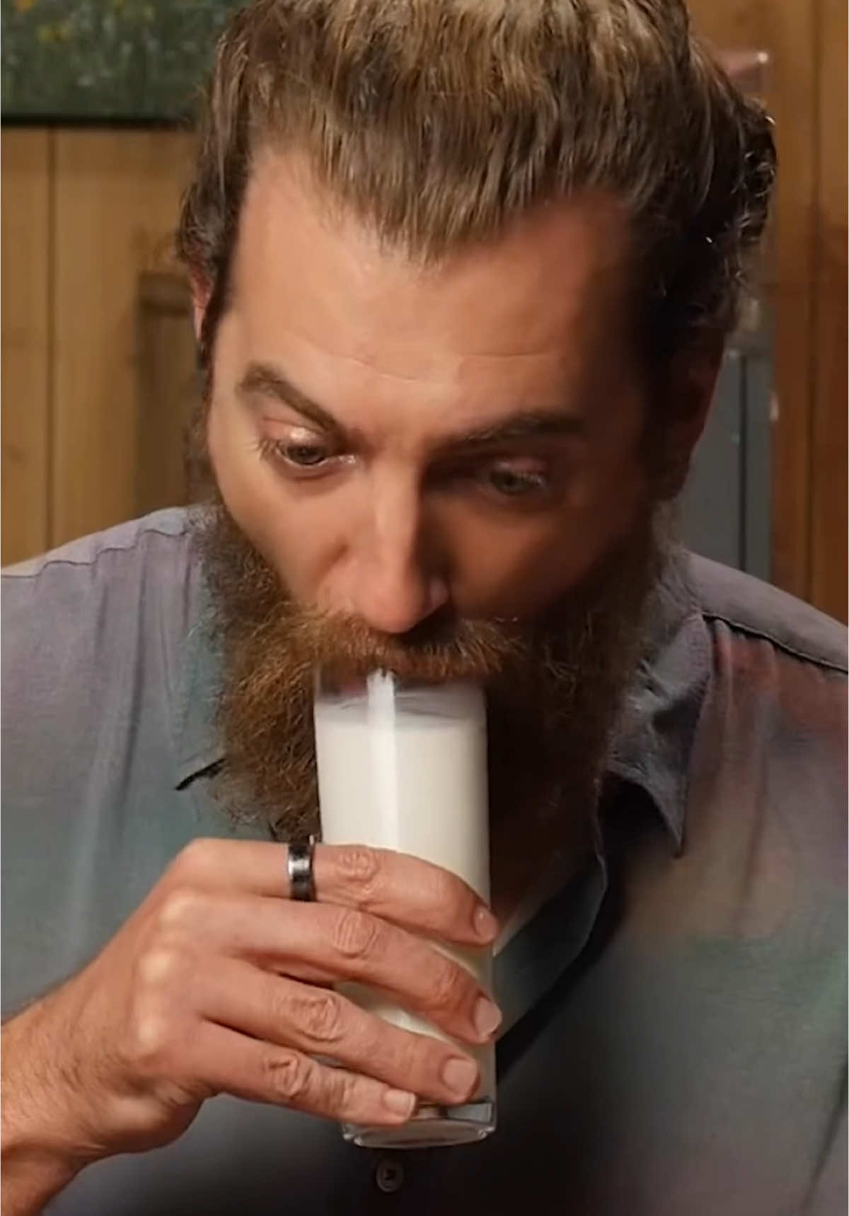 We haven’t looked at a glass of milk the same way since.  #GoodMythicalMorning #classic 