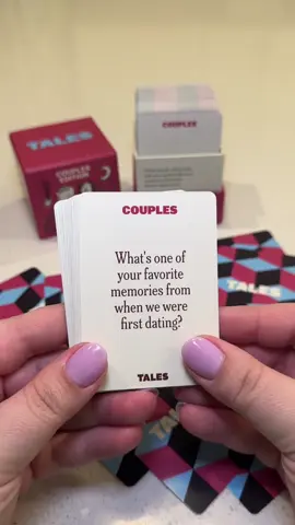 The perfect way to reconnect with your partner 💗🥰. @Tales Co #tales  #datenightideas #gamenightideas #couplestherapy 