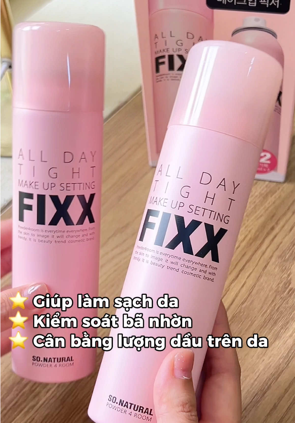 Xịt khóa Makeup siêu hot HQ 😍 #sonaturalfix #xuhuong #settingspray #trend #koreanmakeup 