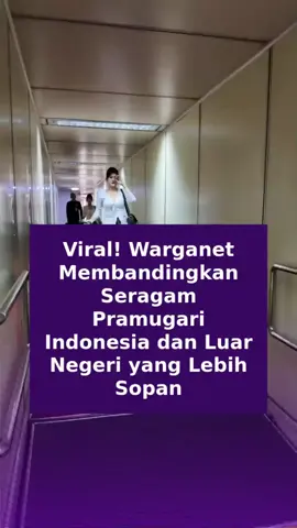 Viral di jagat maya, netizen ramai memperdebatkan soal seragam pramugari Indonesia yang dinilai terlalu berani—dengan potongan dada terbuka dan menonjolkan lekuk tubuh, bikin banyak orang terkejut dan geleng-geleng kepala. Dibandingkan dengan pramugari luar negeri yang tampil sopan, rapi, dan tertutup, mereka lebih fokus pada pelayanan ketimbang penampilan. Banyak yang mengkritik keras, menyebut ini bukan lagi maskapai tapi ajang catwalk. Tapi nggak sedikit juga yang membela, bilang kalau gaya itu bagian dari budaya kita. Nah, kalau menurut kamu gimana? Seragam keren atau kelewat batas? Yuk, suarakan pendapatmu! #seragampramugari #viralindonesia #budayakita #debatnetizen #sosialmedia #magelang #magelanginfo #beritamagelang #magelang24jam 