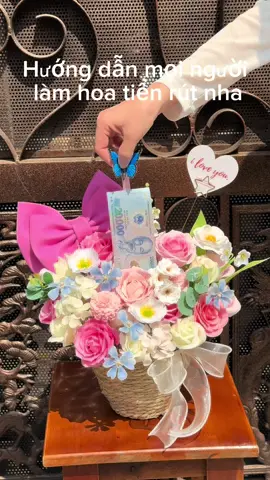 Hướng dẫn làm hoa tiền rút chi tiết nè Mọi người tham khảo ạ 😁😁😁  #xuhuong #lylyflowers🌷 #hoatien #huongdanlamhoa 