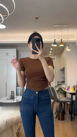 Mera Naomi T-shirt Basic Plain Cotton Roundneck Slim-fitting Womenswear Casual Top Skinny Sleeve Breathable Cap#tshirt 