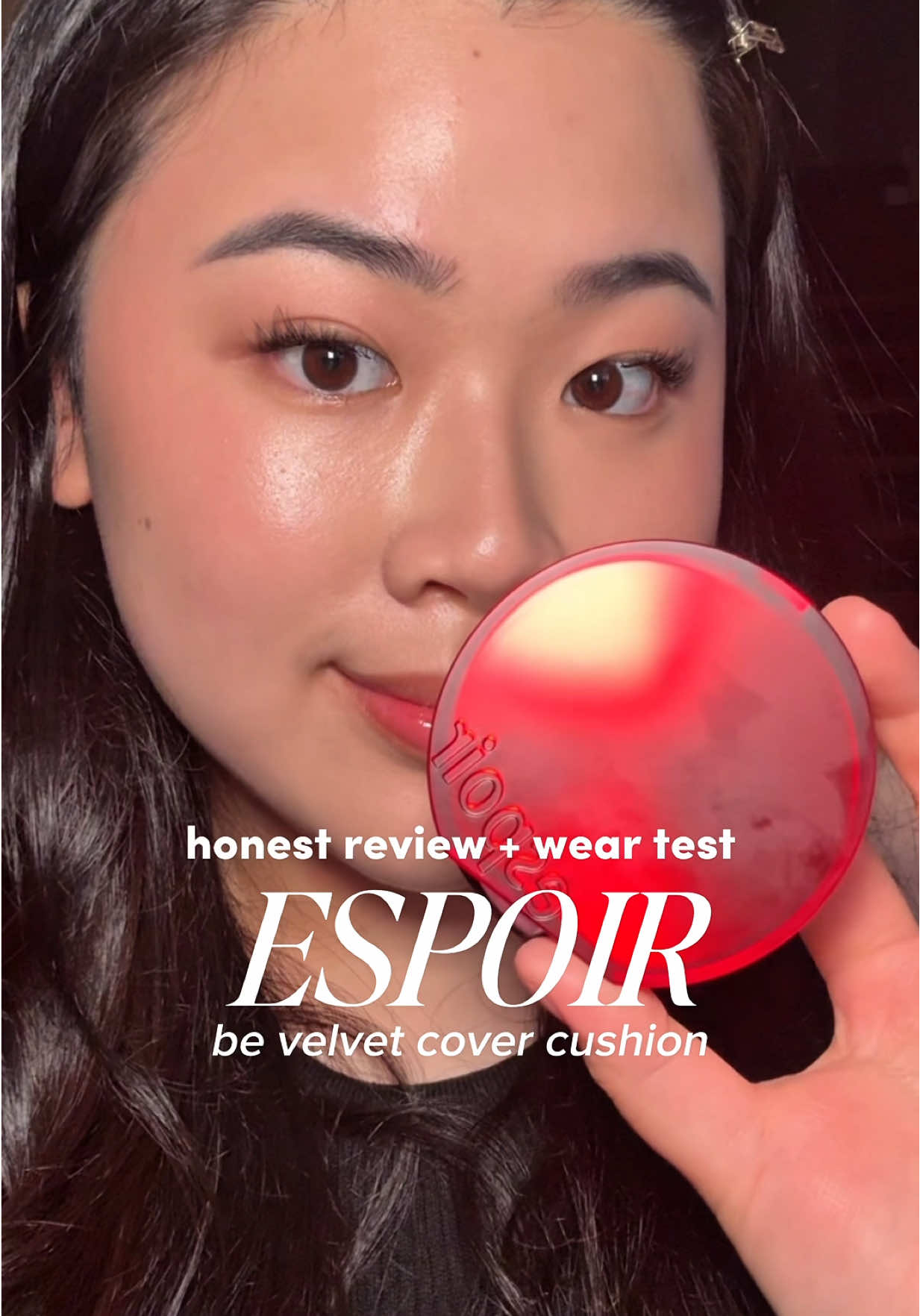 trying out the NEW Espoir’s Be Velvet Cushion Cover ❤️ @Espoir US  - #espoir #bevelvetcushion #koreancushion #cushion #espoircushion #kbeauty #koreanmakeup 