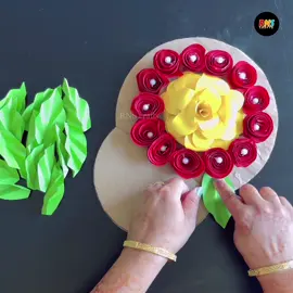 Beautiful Paper Wall Hanging Craft ❤️ #Amazing #DIY #rnscrafts #foryou #trending #viral #handmade #creative #foryourpage #decoration #wallhanging #foryoupage #easy #paper #flowers 