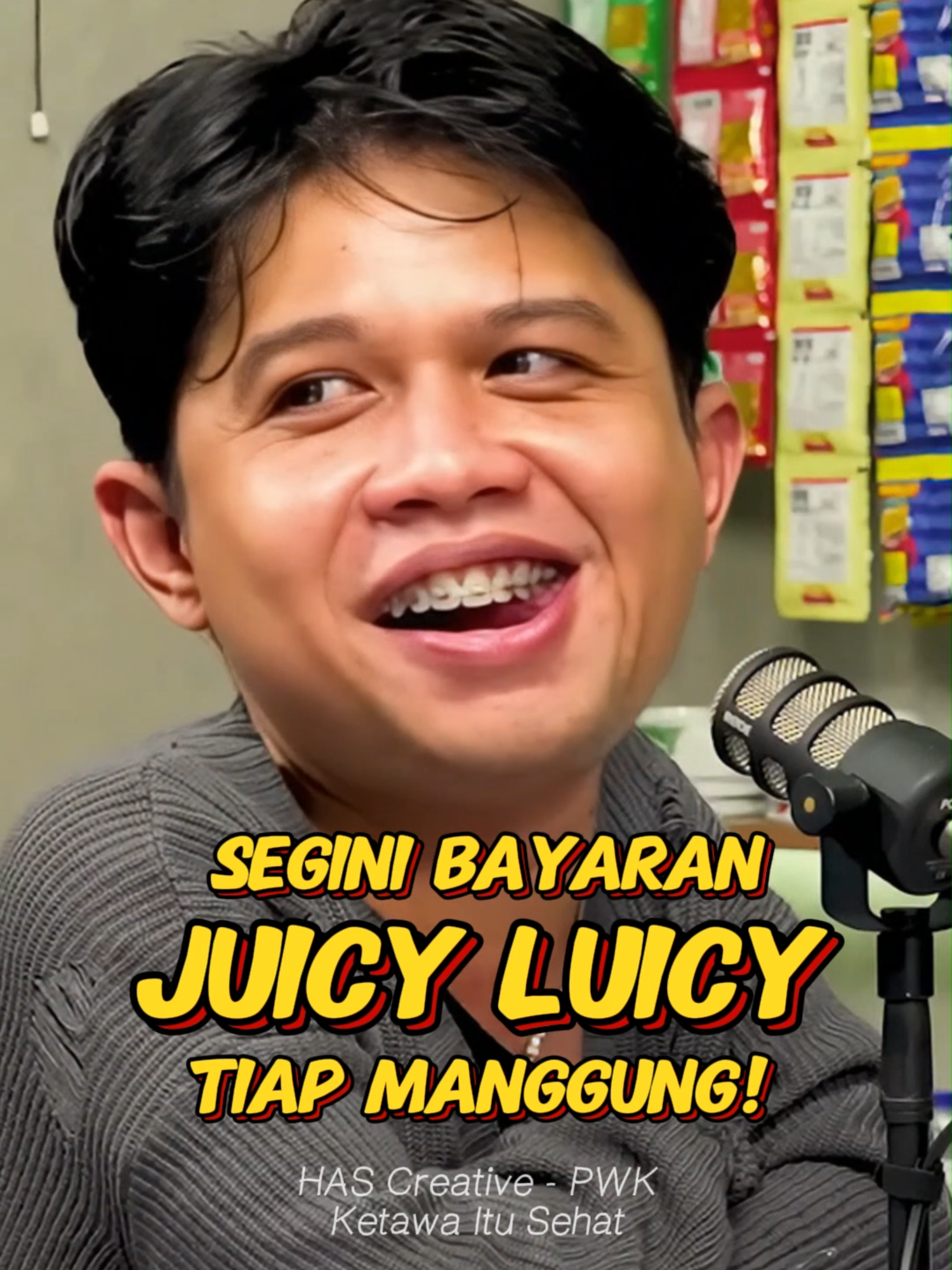 Dikali 37 lumayan juga ya sebulan 😂  Tonton selengkapnya di YT HAS Creative - PWK #klip #podcast #lucu #ngakak #ketawa #kocak #ketawaitusehat #PodcastWarungKopi #PWK #JuicyLuicy #UanJuicyLuicy #pwk #uankaisar