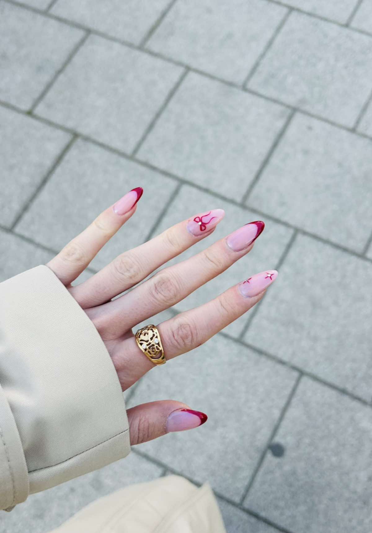 Love it🥹🍒✨ #fyp #nail #viral #trend 