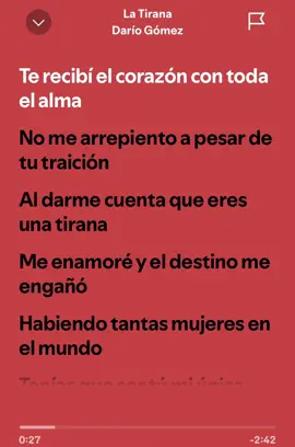 La tirana - Dario Gomez 😮‍💨 #paratii #foryoupage #tendencia #musica #popular #dariogomez 