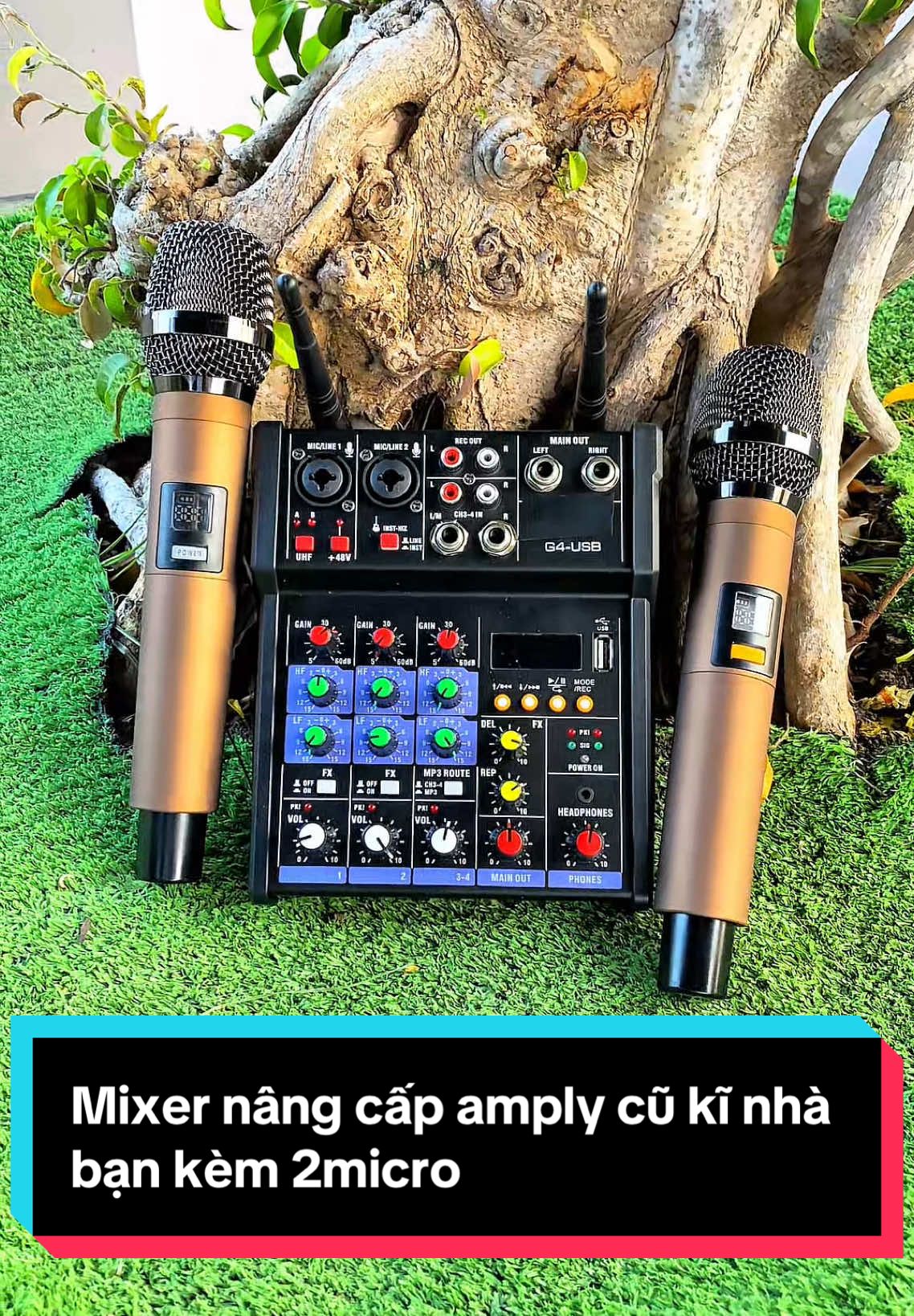 Mixer G4 nâng cấp âm thanh một cách dễ dàng, kèm 2micro karaoke siêu hay#mtmax #viral #manhtien #xuhuongtiktok #karaoke #mixer 