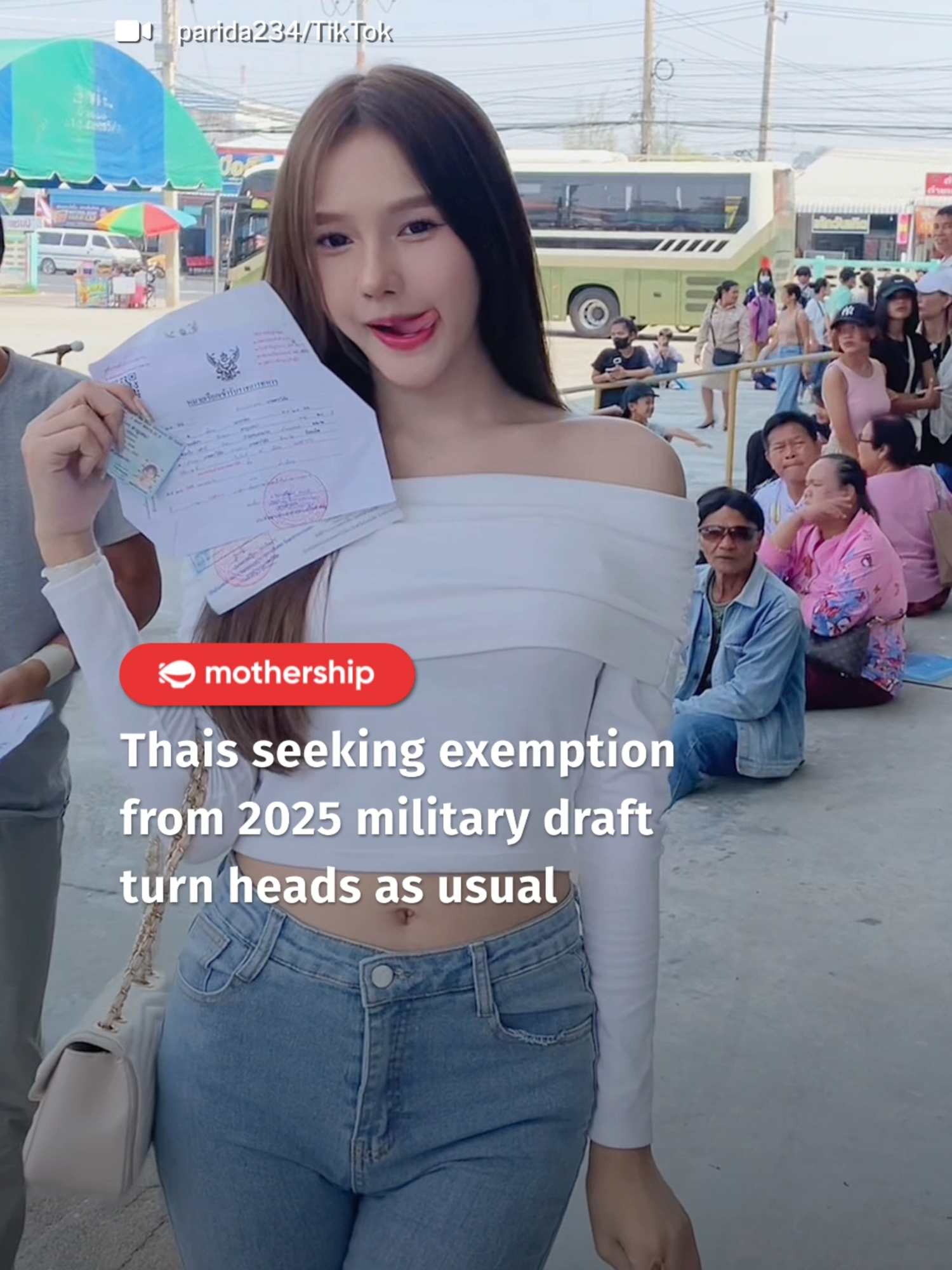 Luck of the draw #thailand #tiktokthailand #fyp  #nationalservice #news #trending 