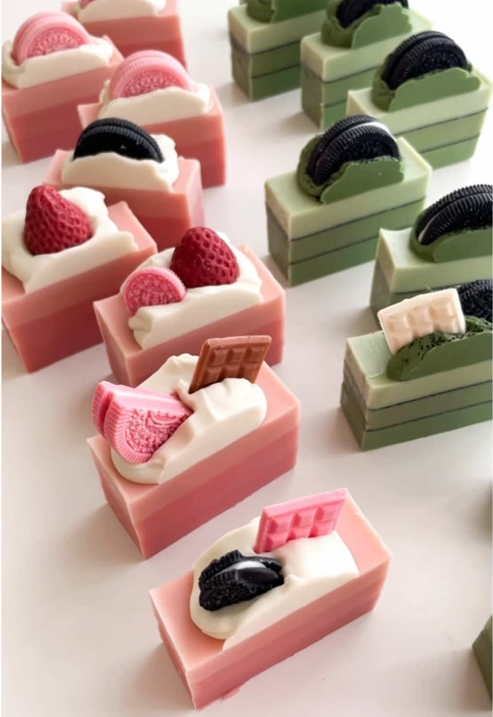 A little compilation of our cake soaps to sweeten up your day.. Let us know which one's your favorite! 🍰🍰🍰 #cakesoap #cpsoap #handmadesoap 