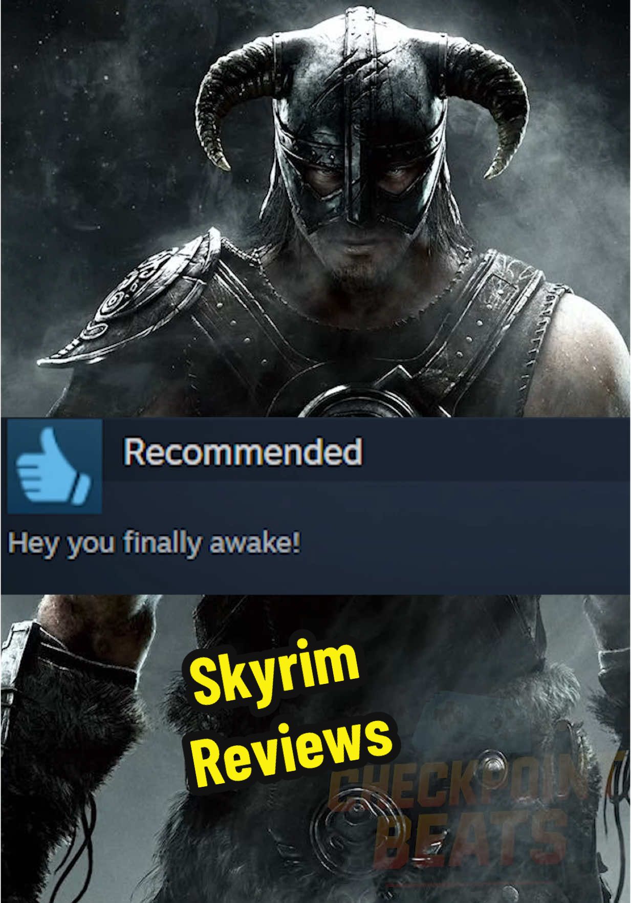 That arrow in the knee 😢! #skyrim #reviews 
