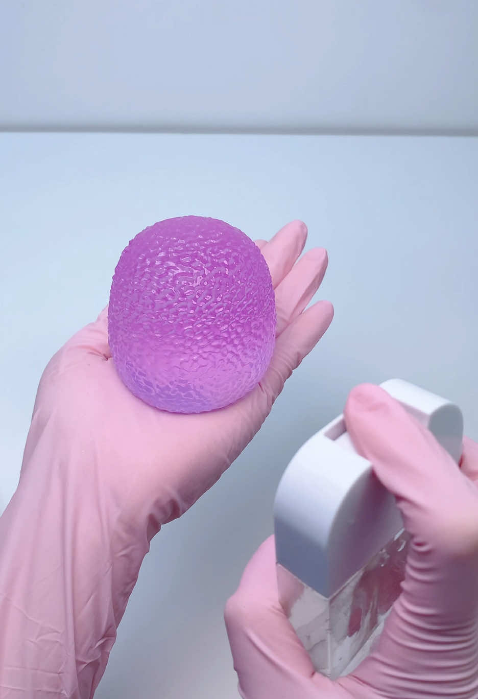 SQUISHY ASMR💙💙Blue Crystal Lychee Ball #asmr #satisfying