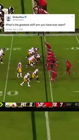 McDonald with the stiff arm! 