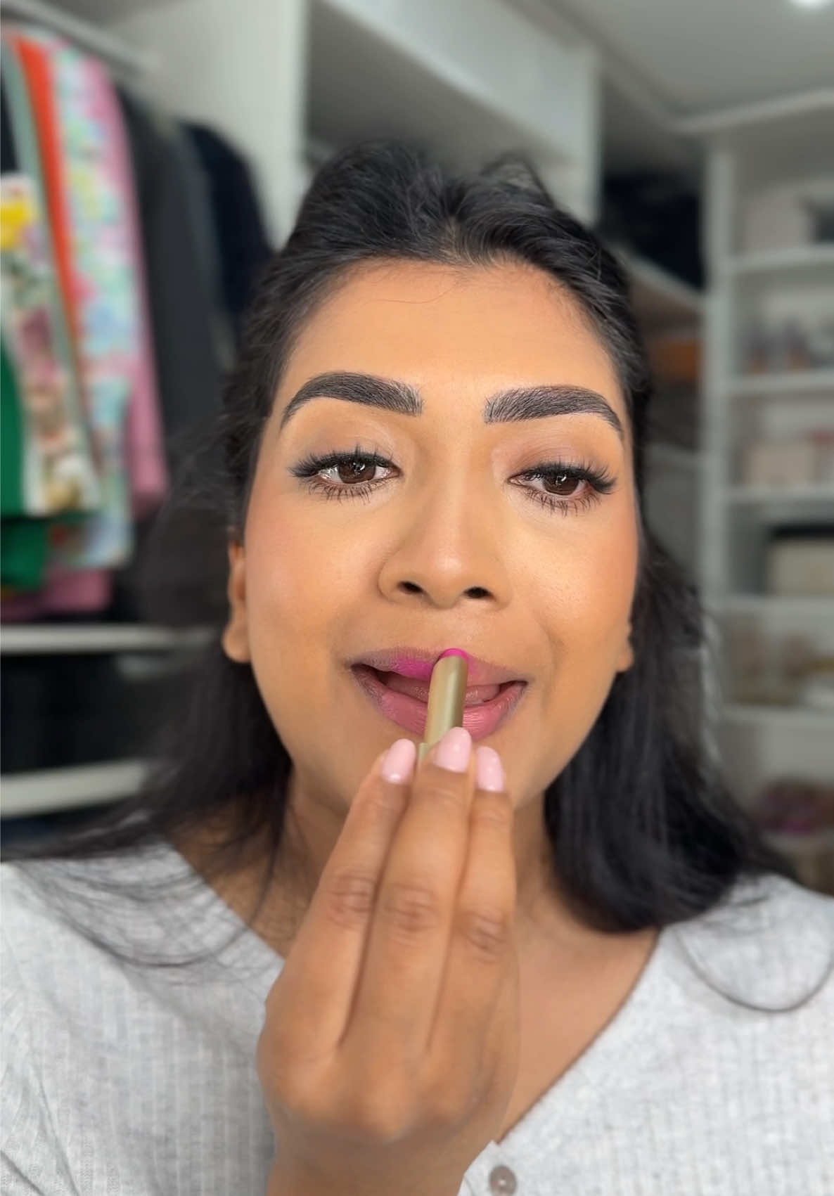 @Valentino.Beauty make over! Products used:  Very Valentino foundation in MA5 Very Valentino concealer in MN2 (with the MAC Peach Lustre corrector) Eye2Cheek in 4 Colorgraph in Rockstud Noor Spike Valentino Lipstick in 123R (with the MAC Cork Lip Liner)