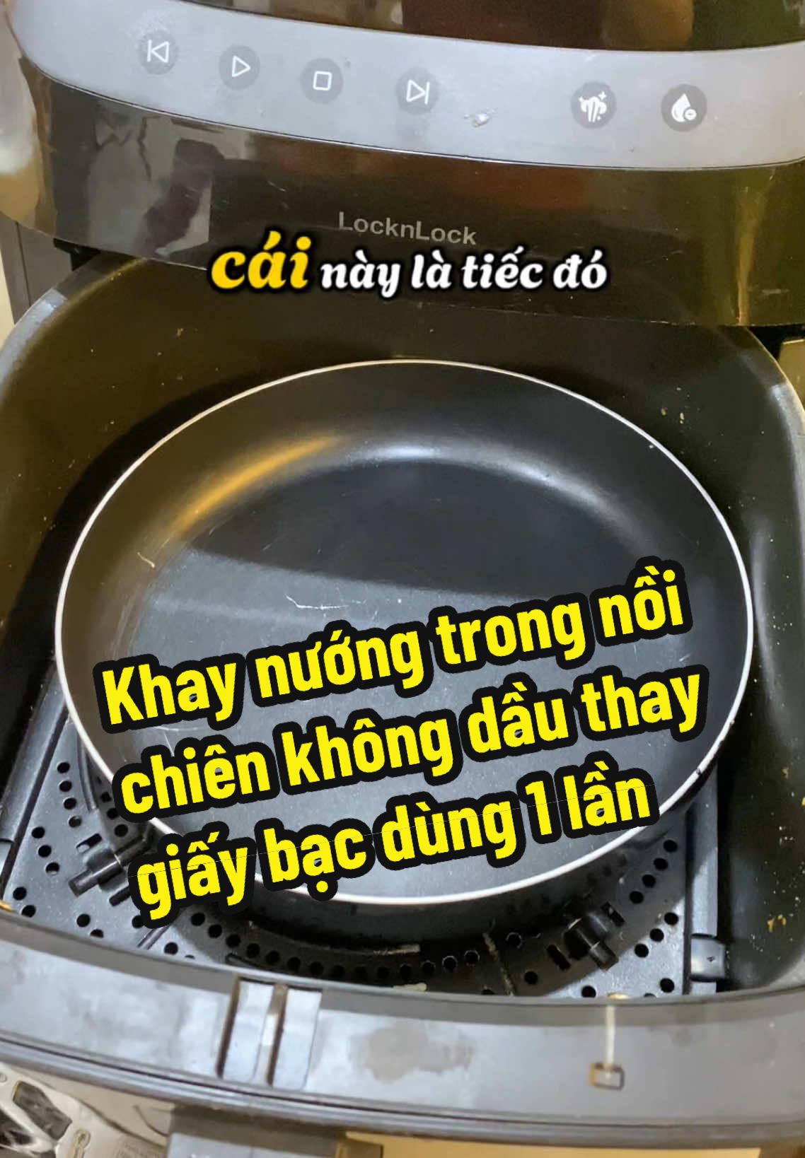 Khay nướng đựng nồi chiên không dầu thay giấy bạc nha #khaynoichienkhongdau #rapido 