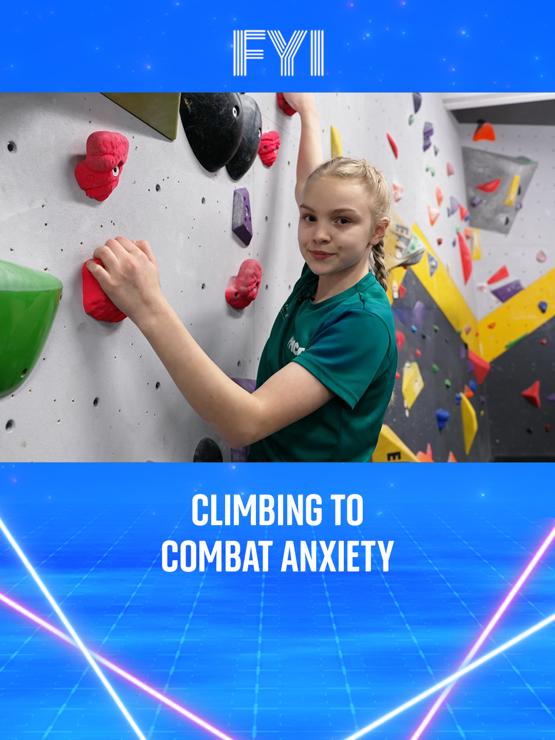 As the number of children experiencing anxiety is rising in England, FYI meets the teen who uses climbing to help. #skynews #FYI
