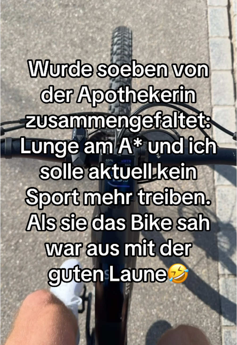 Upps🤣 #sportistmord #velo #apothekerin #männer #unvernunft 