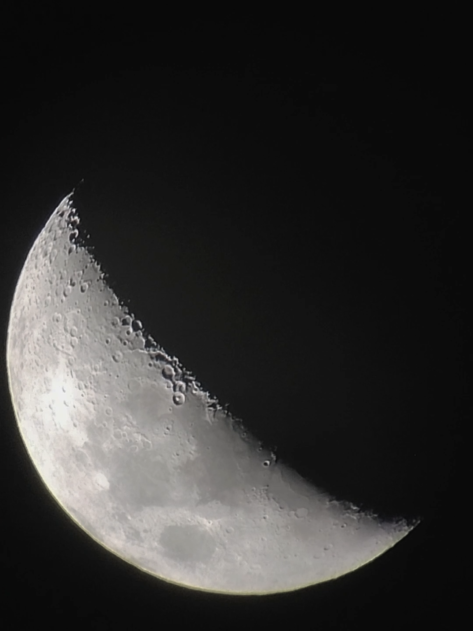 observação da lua com Svbony SV28 Telescópio terrestre 25-75 x 70  #Astronomy 