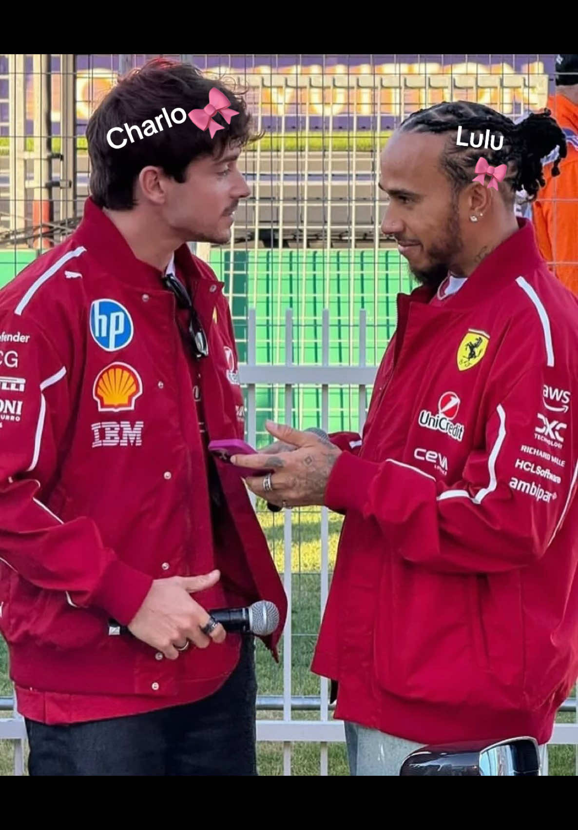 What do u think of ur nicknames?  @Lewis Hamilton @Charles Leclerc haha #charlesleclerc #lewishamilton #formula1 #f1 #scuderiaferrari 