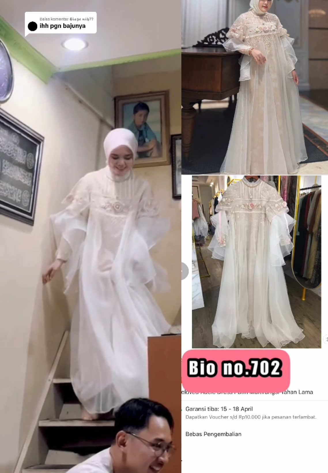 Membalas @𝕾𝖎𝖆𝖕𝖊 𝖓𝖎𝖍?? #xyzbcafypシ゚❤ #outfitinspo #racunshopee #outfitideas #bajulebaran #dresslebaran #dresslamaran #dressengagement #ayudyahandari #fypシ゚ 