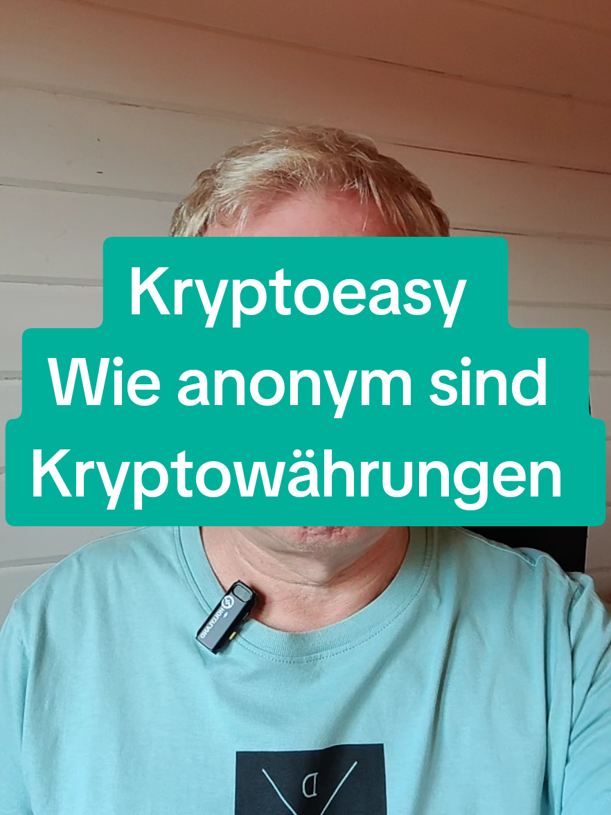Kryptoeasy  Wie anonym sind Kryptowährungen  #kryptoanfänger  #kryptoeinsteiger  #kryptowährung  #bitcoin  #anonym