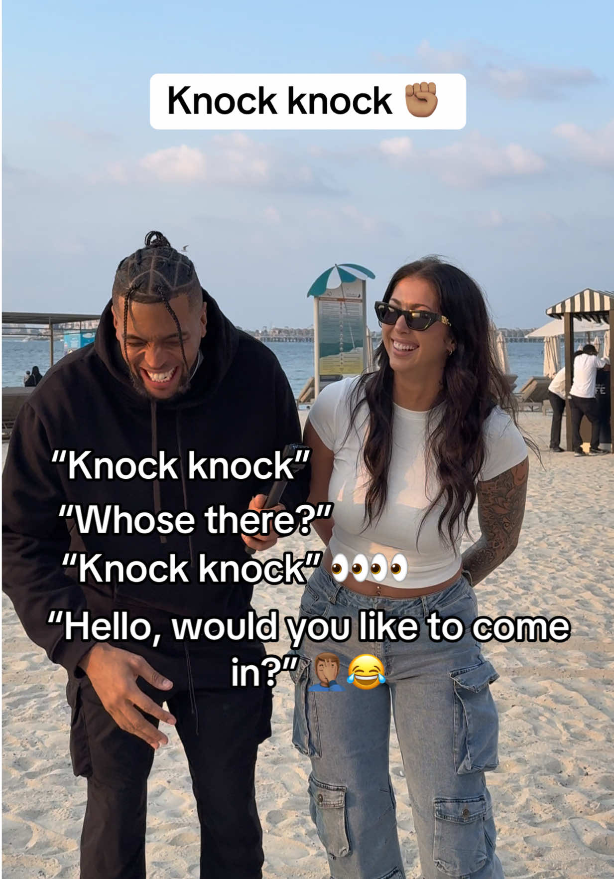 I HAD HOPE BUT SHE NEEDS YOUR HELP ! 😂😂 #fyp #foryou #relate #knockknock #publicinterview 