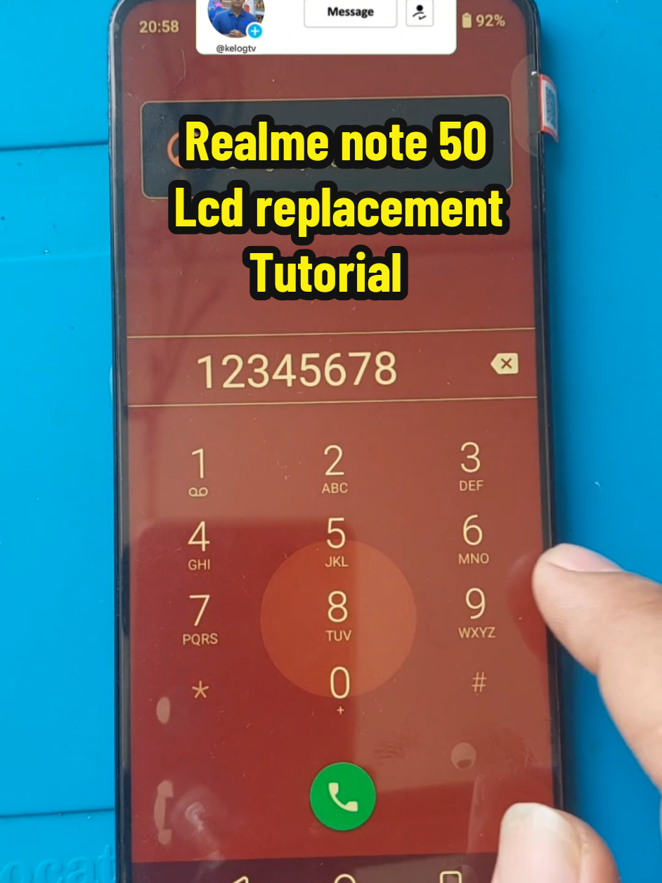 Realme note 50 lcd replacement tutorial #trending #fyp #android #mobile #phone #lcd #replacement #DIY #repair #tutorial #realme 