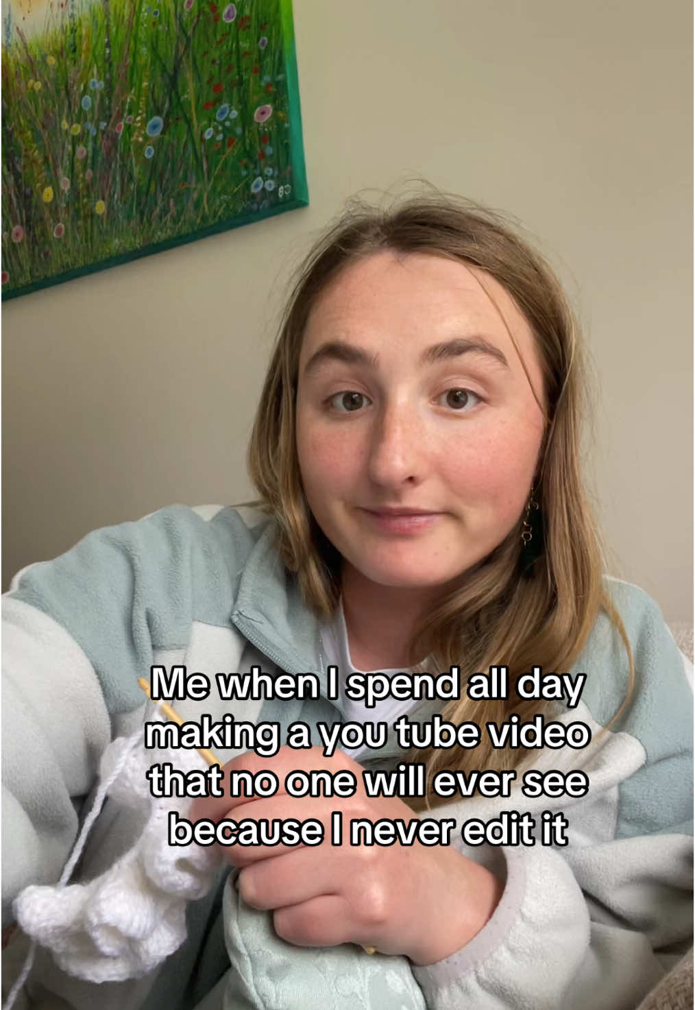 I’ve done this like 3 times now 😂😂 l’m all in for the filming part and then suddenly busy when it comes to editing lol - maybe the influencer life is not for me 🤷🏼‍♀️ #youtubers #viralsounds #lipsync #funny #editing #crochet #crochetersoftiktok #funnytiktok 