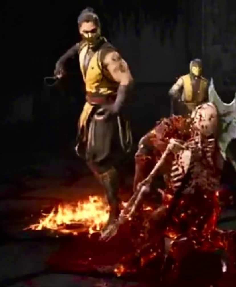 MORTAL KOMBAT 1 SCORPION FATALITY #MK #SCORPION #FATALITY #PS5 #mortalkombat3 