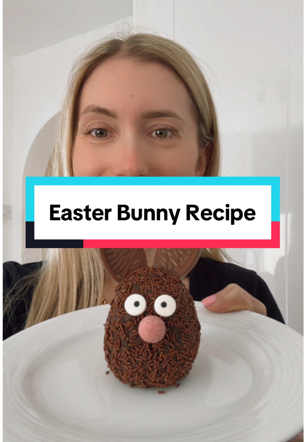 Easter Rabbit 🐰 ✨Ingredients✨ 🧡 1 x Terrys Chocolate Egg 🥚 1 x Pink Mini Egg 🤎 8 x Brownie Bites 👀 2 x My Cake Decor Googly Eyes 🍩 1 x Tub Chocolate Sprinkles  🧡 2 x Terrys Chocolate Orange Segments 🍫 1 x tsp Chocolate Spread ✨Method✨ 1- Freeze your Terrys Chocolate Orange Egg for a couple of hours. 2- Mash up your brownies together & melt your chocolate spread and mix together. 3- Wrap your brownie mix around the Terrys Chocolate Orange Egg. 4- Put your Chocolate sprinkles on a plate & then roll your brownie in the sprinkles to cover it. 5- Put in your Terrys Segments to the top of the rabbits head, add the mini eggs as the nose. 6- Use a bit of chocolate spread on the back of the googly eyes & put on rabbit.  Enjoy 💖 @Terry’s Chocolate @Tesco @CadburyUK @Cake Décor  #easterbaking #easterbake #nobakerecipe #foodcontentcreator #katiesfoodiefinds #easybaking 