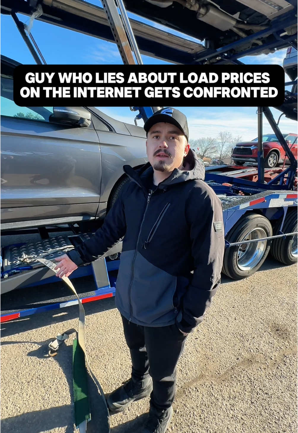 Jenzig confronted for load prices… #T#TruckingT#TruckDriverC#CarhaulerCarHauling #fyp