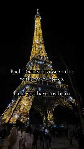The Eiffel Tower lit up, and so did my soul. Luxury isn’t always designer—it’s standing here, soaking in this moment. #ParisNights #TravelLifestyle #WanderWithStyle #RichInExperiences
