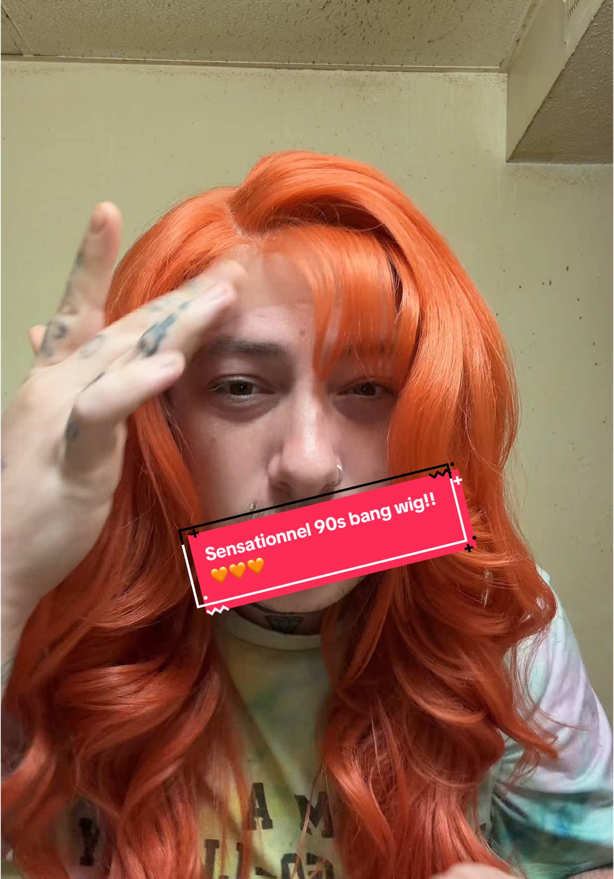 Babyyyy I’m in love I’m obsessed🤩😍🥰🧡 @SamsBeauty @Sensationnel_hair @Ebonyline  . . . . Brand: Sensationnel Style: 90’s bang 902 Color: Rosegoldcopper 🧡🧡🧡 #90s #90sbangwig #viralwig #90swig #902 #sensationnel #latishawig #90shair #syntheticwig #buybeforeitrunsout #fyp #dragqueen #gingerwig #rosegoldcopper #rosegoldcopperwig #collab 