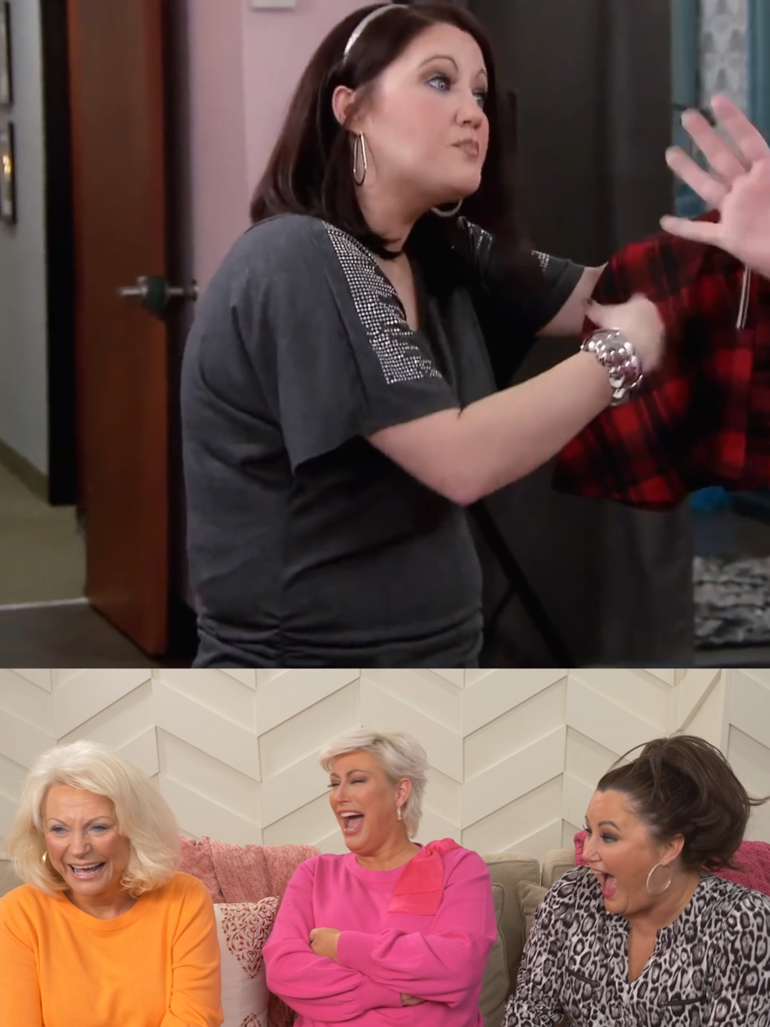Just wathing TV with my mom and sister #kimofqueens #koq #realitytv