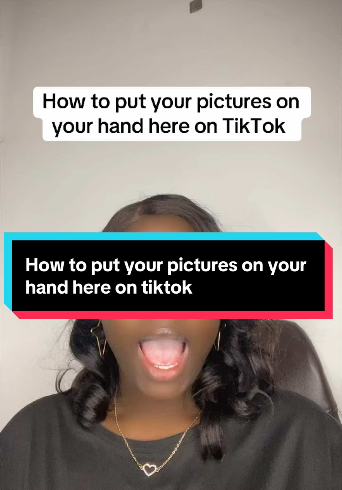 How to put your pictures on your hand here on TikTok #newontiktok #tiktokbeginners #creatortips #tiktoktips #drqueenzoe 