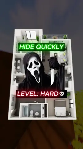 WARNING⚠️  Quickly Hide From Scream! #hideandseek #hideaway #survive #game #scream #screammovie 