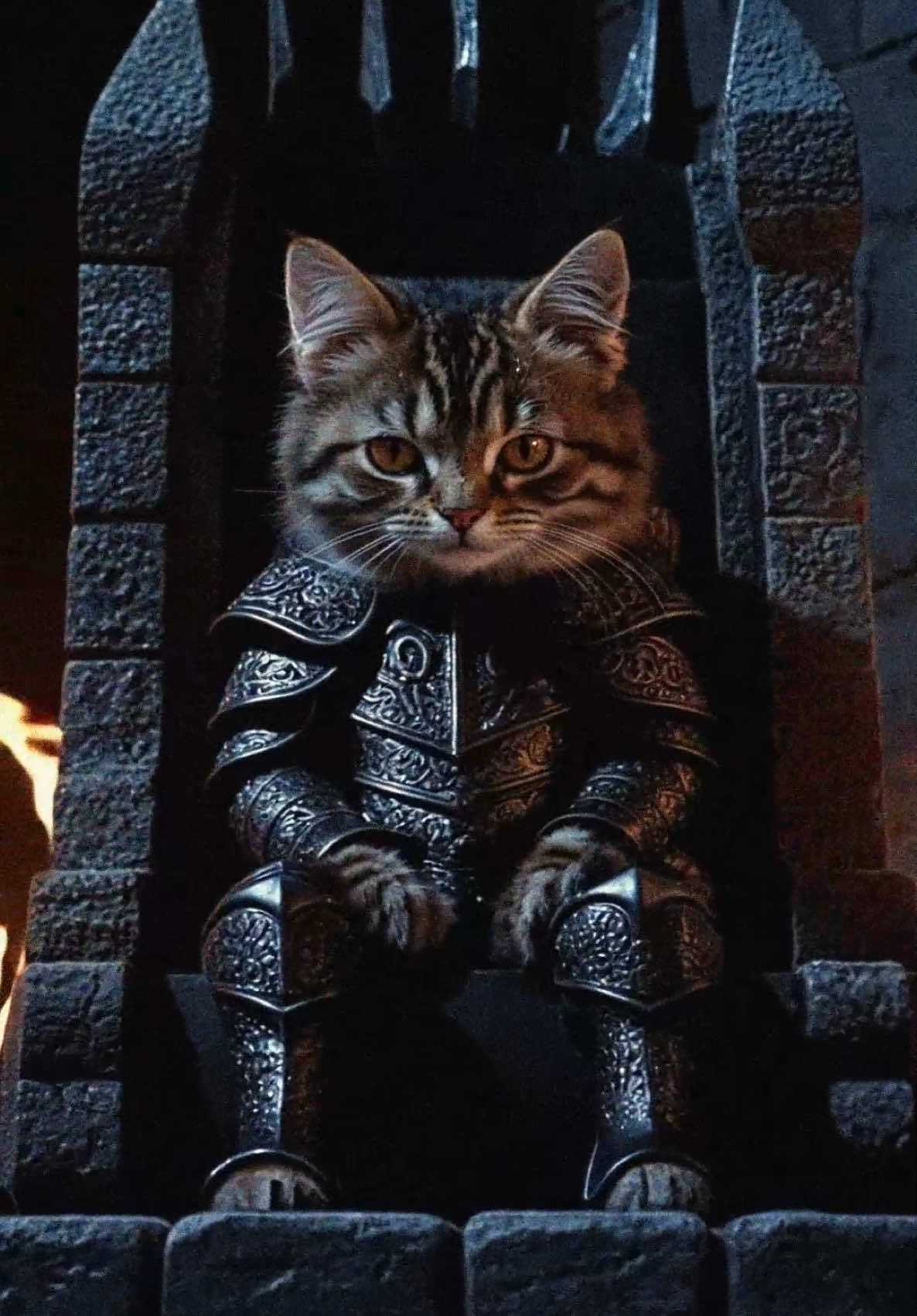 Dark Fantasy | Cat Fantasy #darkfantasy #medieval #cat #aicat #dreamcore #weirdcore #nostalgia #aianimation #midjourney #aivideo #cute #foryoupage 