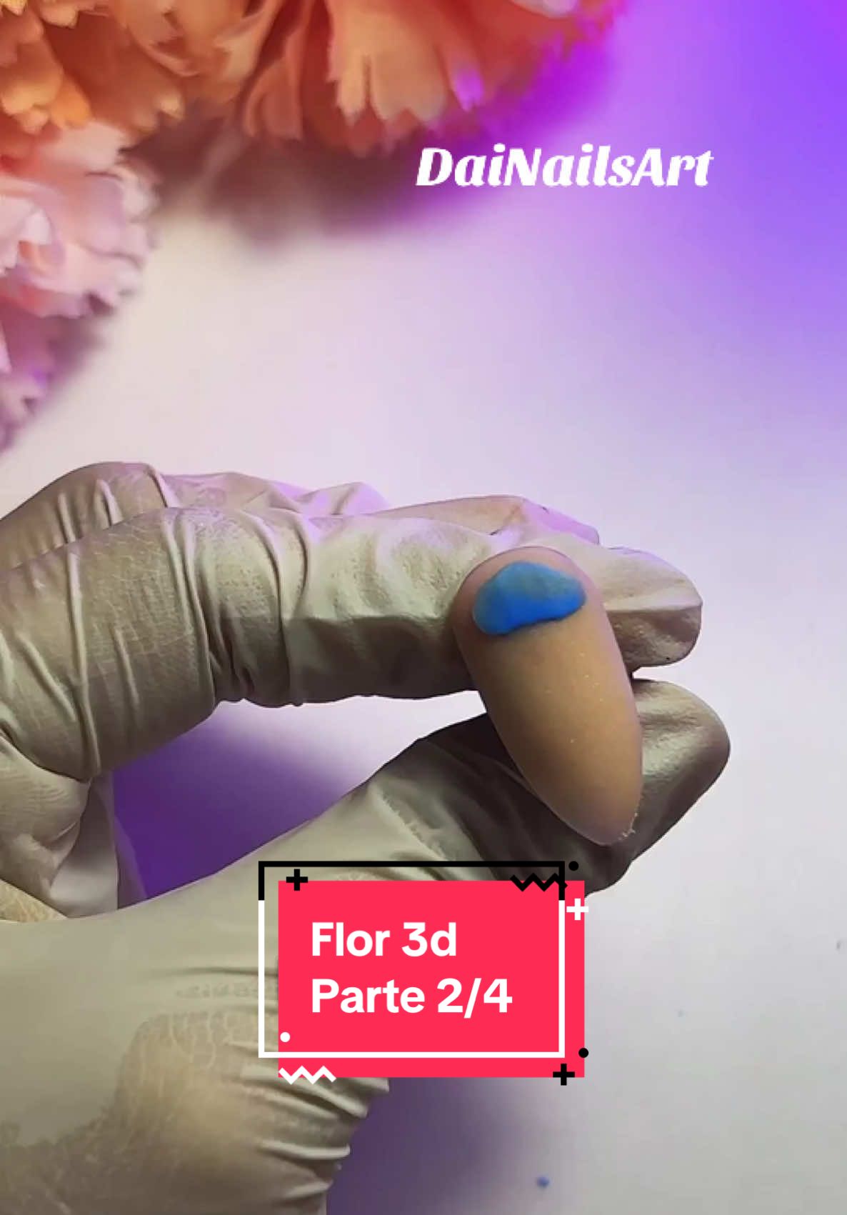 Dlor 3d con acrílico #3dnailart #3dnaildesign #3dnailtutorial #LIVEhighlights #TikTokLIVE #LIVE 