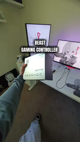 the beast wireless gaming controller from redmagic for your pc, smartphone, and switch#redmagic #redmagiccybergamepad #GamingSetup #desksetup #fyp #foryou #fypage #foryoupage 