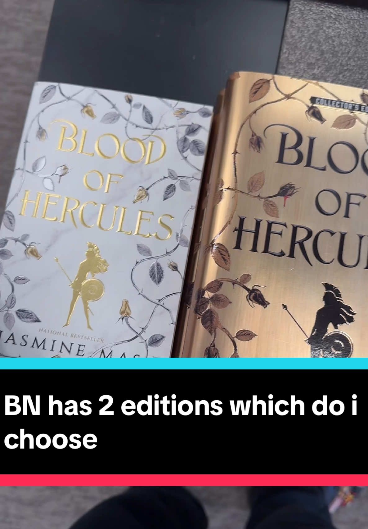 Bn has 2 editions one has spread edges and the other has an art print lol which do I choose #bloodofhercules #fypbooktok #fyp #BookTok #booktokfyp #bookish #jasminemas 