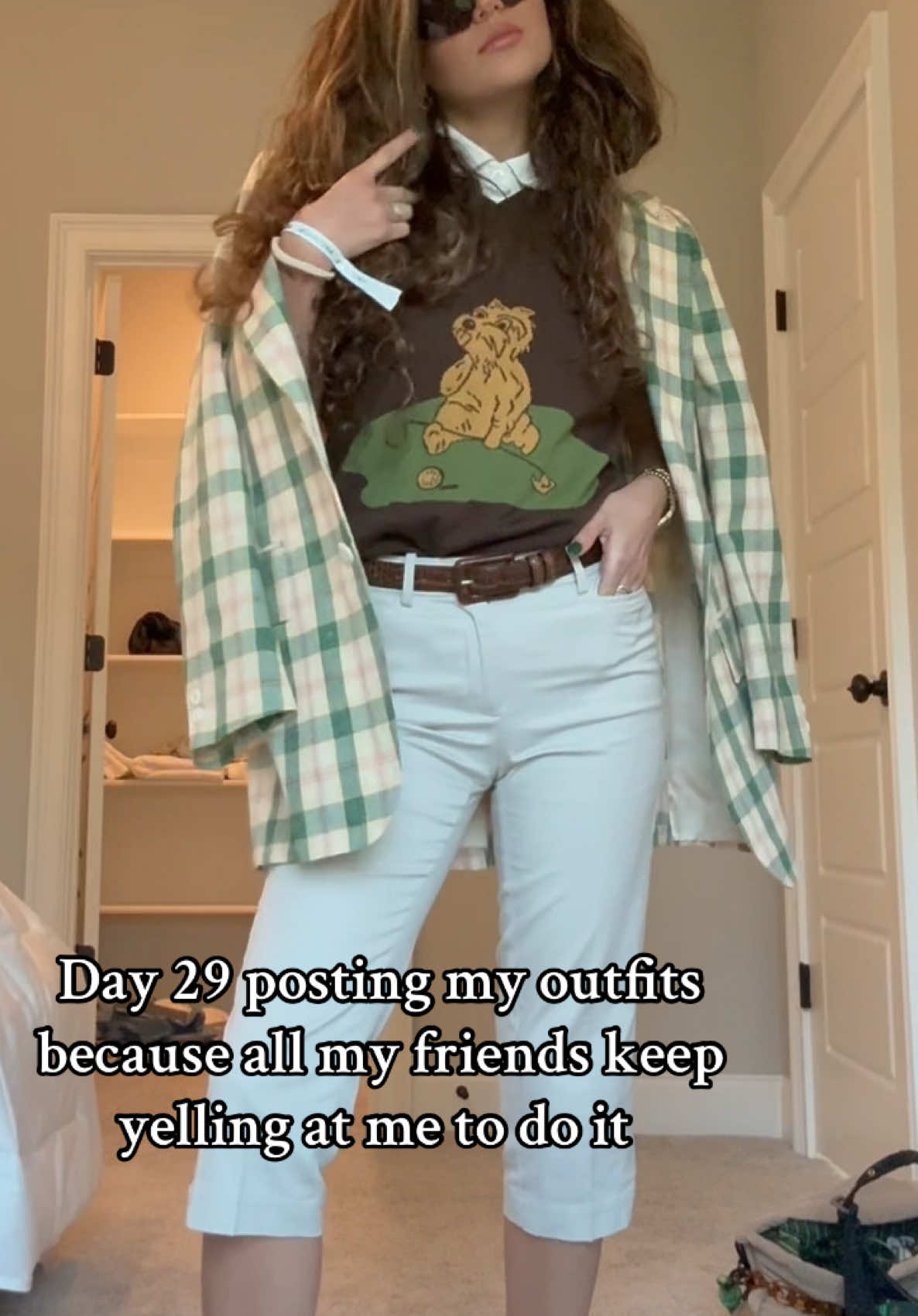 My masters fit!! This is my second year attending and it’s unlike any experience - the grounds are truly surreal ⛳️ #TheMasters #vintagegolfclothing #fashion #brooklynfashion 
