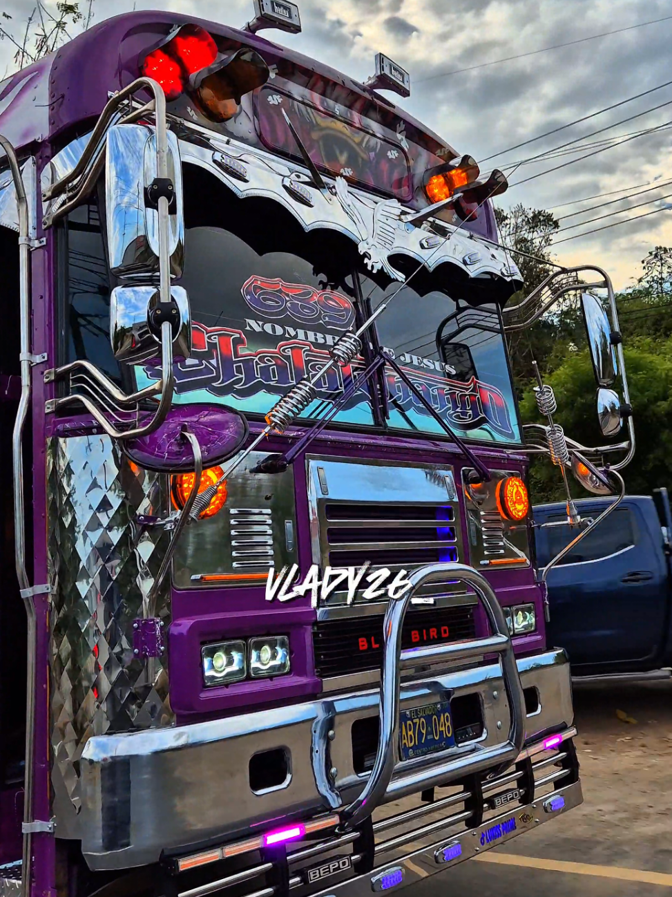 Yajaira 10🔥💜 #poderchalateco #chalate #chalatenango #Yajairas #buses #busessalvadoreños #fyp #elsalvador #churrito #allamerican #bluebird #💜 