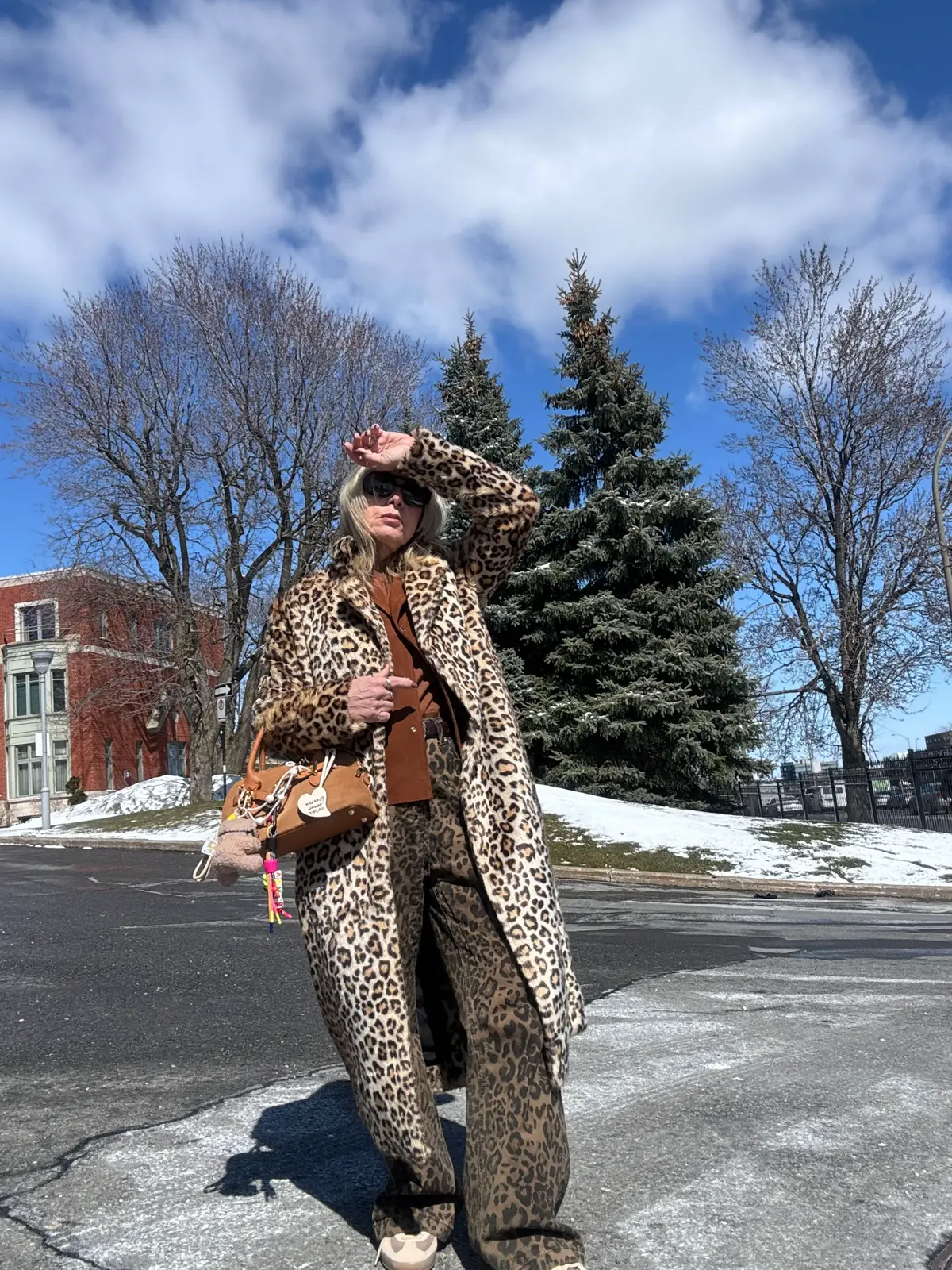 This be like spring. #outfitideas #animalprint #leatherjackets #suedeshirt 