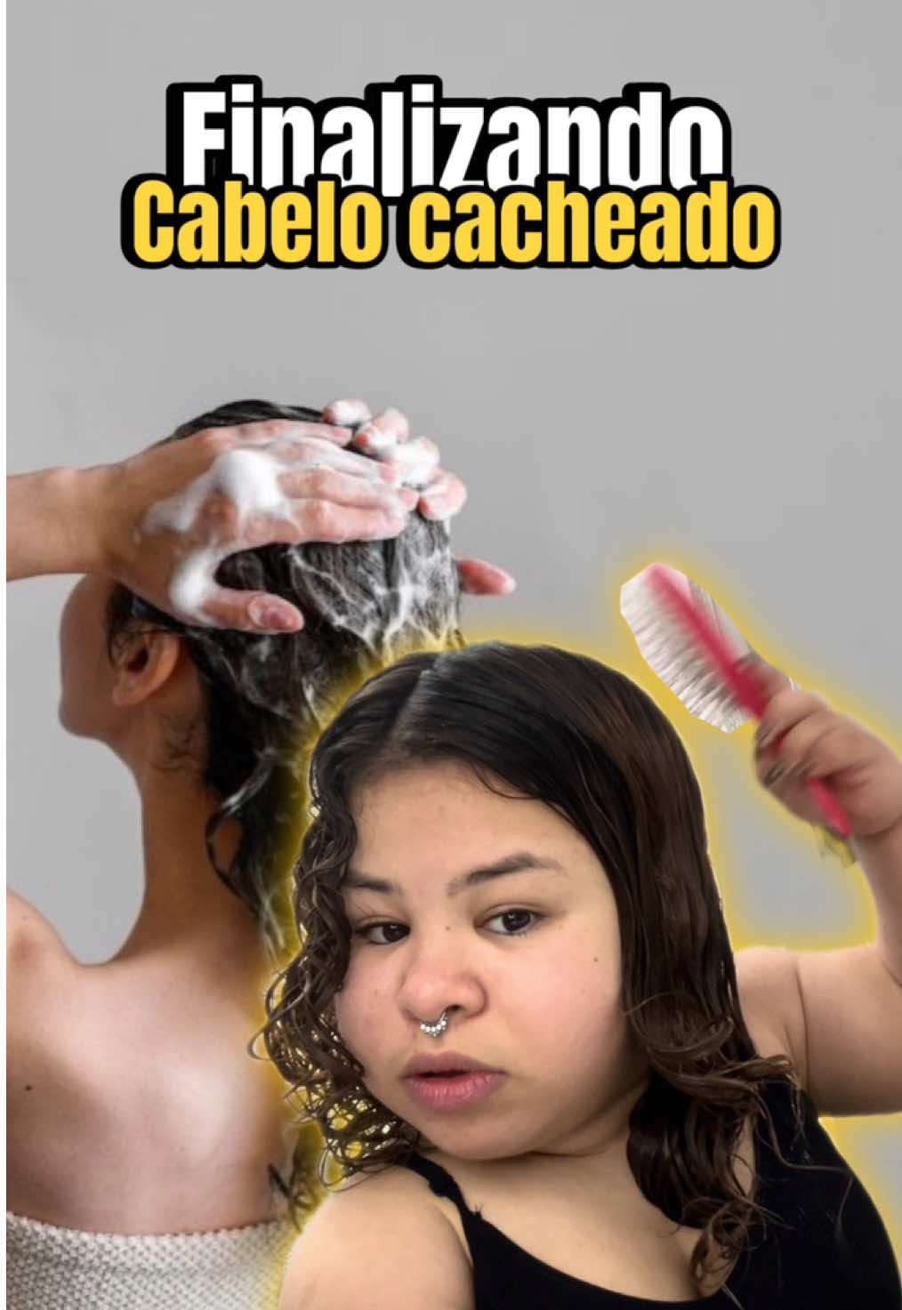 Parte 2 — Finalizando cabelo cacheado! #nanismo 