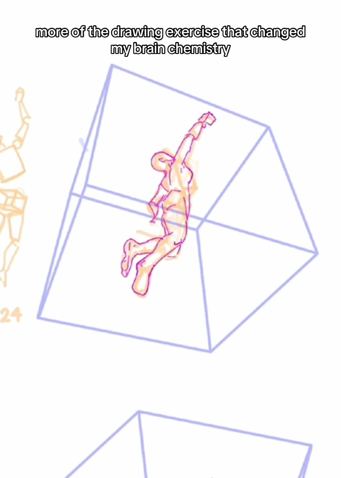 template and in-depth explanation on yt please watch it thank you thankyou (づ￣ ³￣)づ #drawing #perspective #exercise #posedrawing #artstudy 