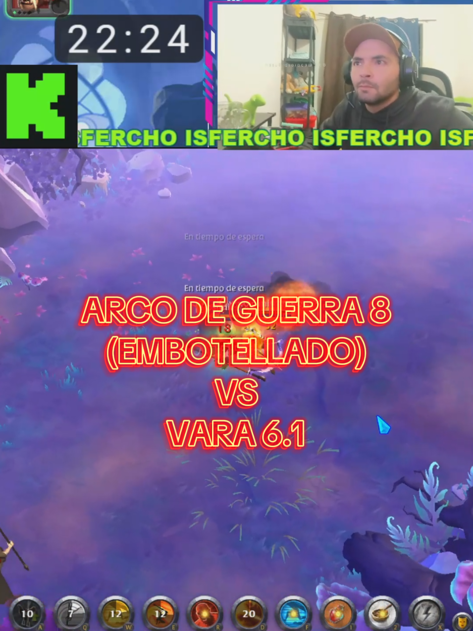Arco de Guerra 8 (embotellado) vs Vara 6.1  ( LIVE TIKTOK DIARIO 22:00 UTC )  #LIVEhighlights #TikTokLIVE #LIVE #pvpalbion #vara #albiononline 