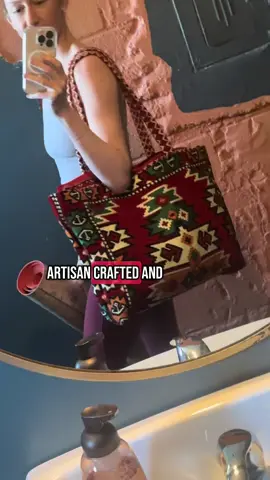 Artisan-crafted with five dreamy compartments to keep grounded and organized. Perfect for yoga, errands, and everything in between ✨👏🏼 Found on Amazon #TOTEAMORE  #amazonfinds #tote #yoga #workout #fypシ 